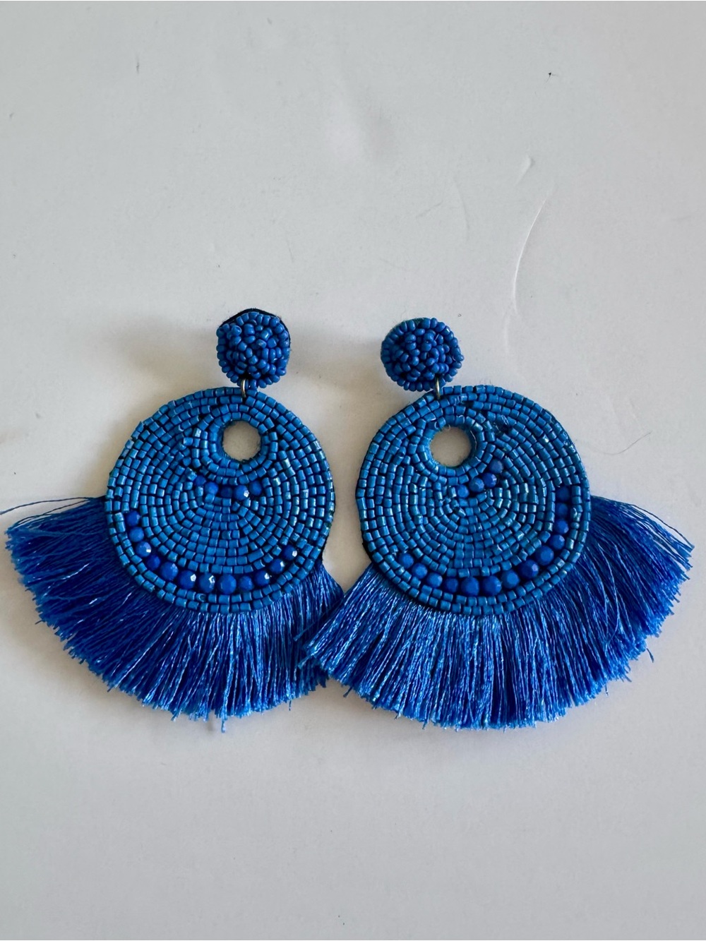 Fan Tassel Bead Earrings